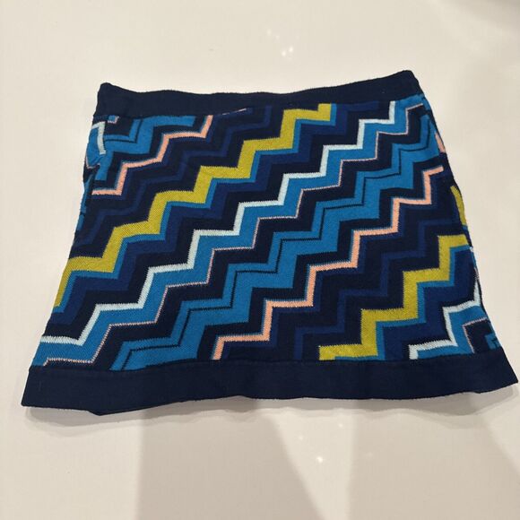 MISSONI FOR TARGET Sweater Skirt Size Small Blue Pockets Drawstring Geometric - Picture 5 of 7